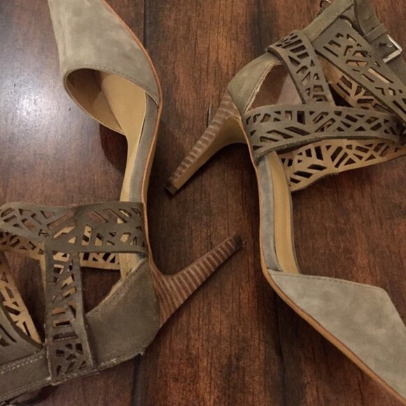 Joe's Grey Suede Heel - Picture 2 of 3